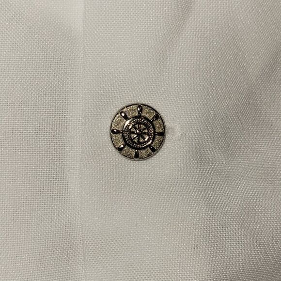 NWOT Lito Children's Wear Boys White Sailor Suit Shortall Romper with Hat 6-12M - Picture 9 of 11